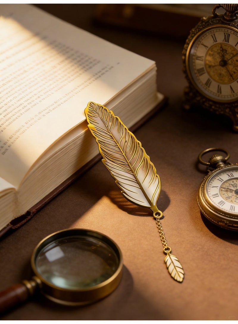 Joybos Feather Tassel Metal Bookmark - Vintage Elegant Reading Bookmark with Tassels, The Perfect Gift for Students, Teachers, Book Lovers, Men, And Women - Image 5